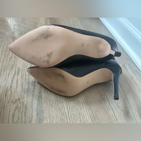 BCBG Hardia Chain Strap Biker Heel Booties Boots Chic and Trendy Size 10 - Picture 2 of 9